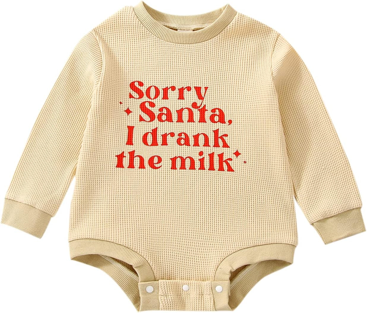 Baby Girl Boy Christmas Clothes Letter Print Sweatshirt Romper Infant Long Sleeve Bubble Romper Winter Outfit