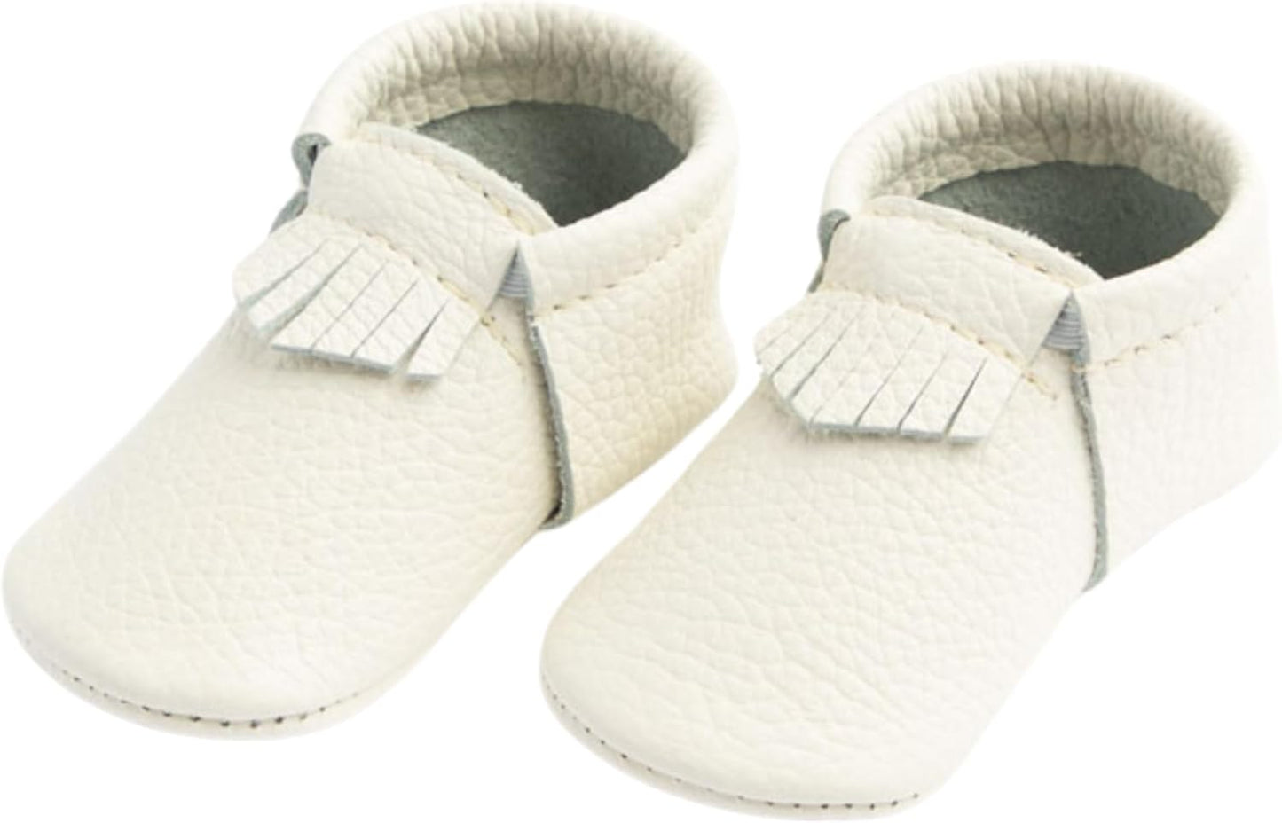 Freshly Picked First Pair City Leather Baby Moccasins Unisex - Baby Girl Shoes, Baby Boy Shoes - Soft Sole Baby Shoes, Crib Shoes