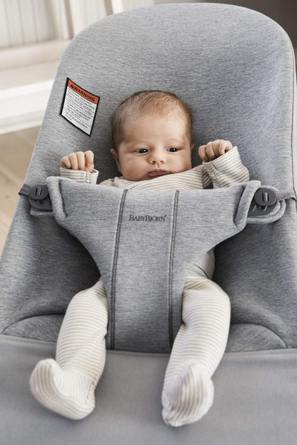 Babybjörn Bouncer Bliss, 3D Jersey, Light Gray