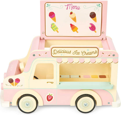 Le Toy Van - Wooden Holiday Campervan with Detachable Surfboard | Suitable for 3 Year Old +