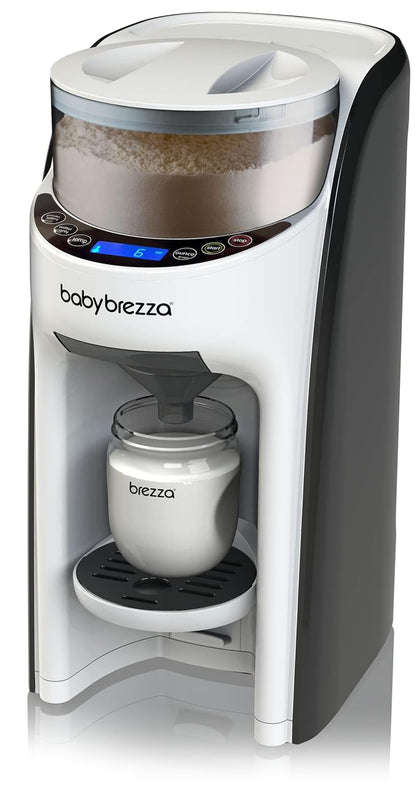 Baby Brezza New and Improved Formula Pro Advanced Formula Dispenser Machine - Automatically Mix a Warm Formula Bottle Instantly - Easily Make Bottle with Automatic Powder Blending, Charcoal