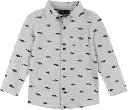 Andy & Evan Boys' Pique Knit Button-Down (Toddler/Little Kids)