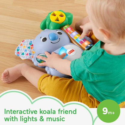 Fisher-Price Baby Learning Toy Linkimals Counting Koala with Interactive Lights & Music for Infants Ages 9+ Months. Compatible Only with Linkimals Items