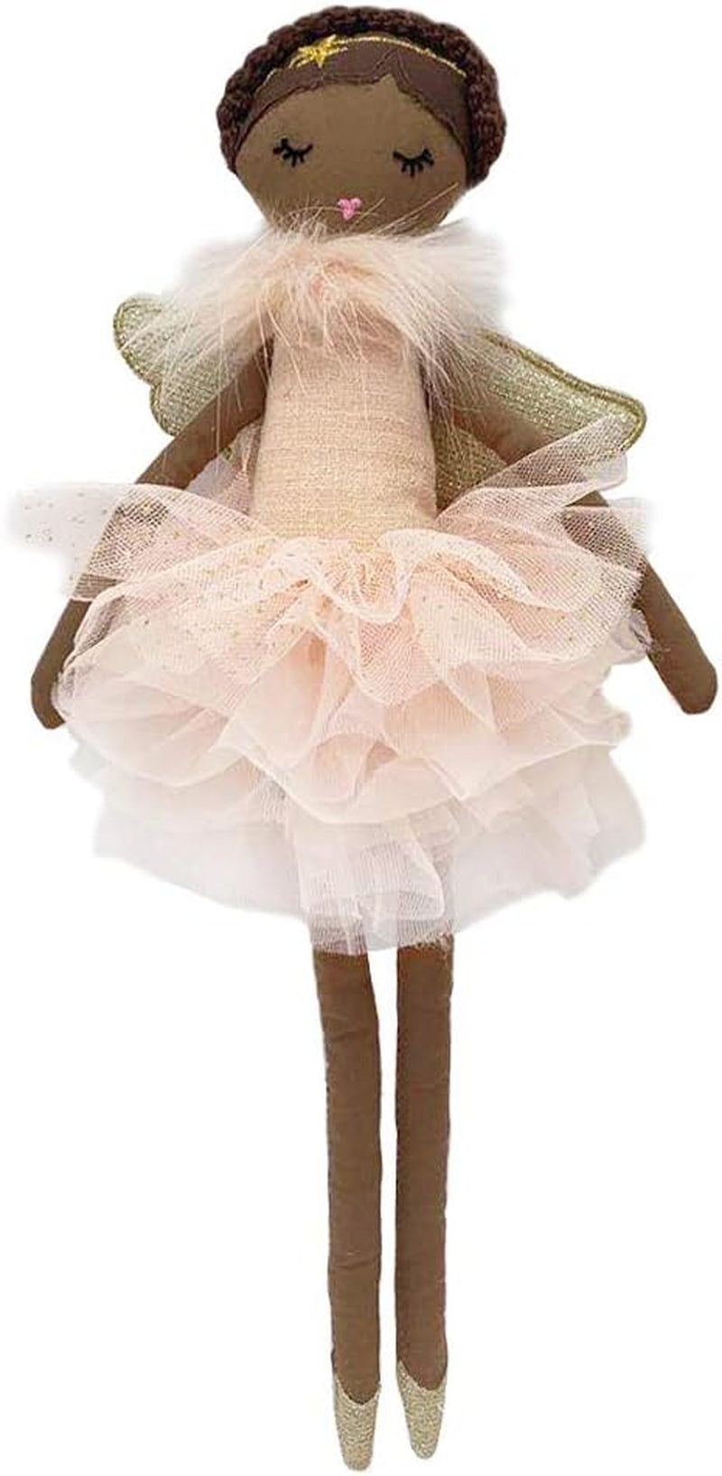 MON AMI Sugar Plum Fairy Doll with Wings– 22”, Soft & Elegant Stuffed Plush Doll, Use as Toy or Room Décor for Kids of All Ages, Great Gift for Christmas