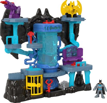 Fisher-Price Imaginext DC Super Friends Batman Toy Bat-Tech Batcave Playset with Lights & Sounds for Pretend Play Kids Ages 3+ Years​