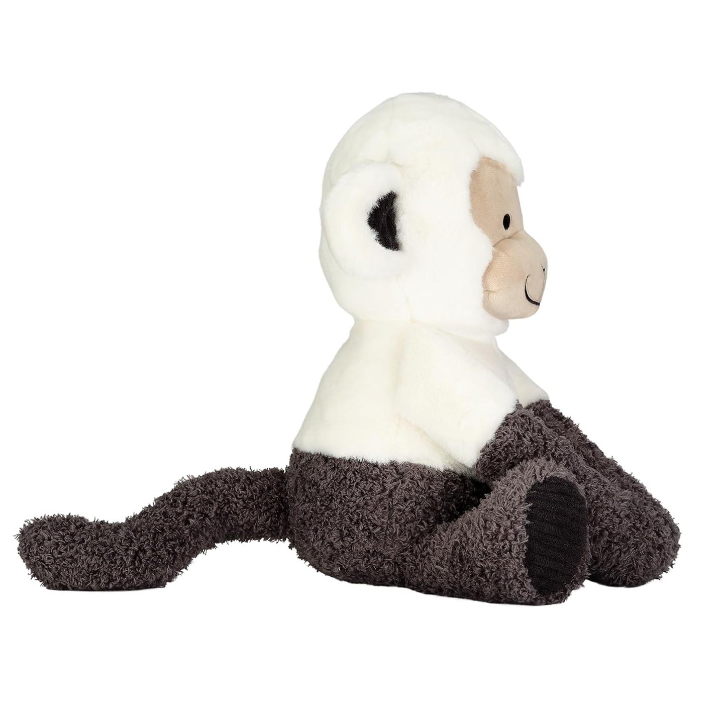 Lambs & Ivy Jungle Party White/Gray Plush Monkey Stuffed Animal Toy - Charlie