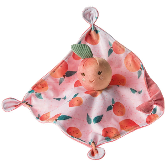 Mary Meyer Sweet Soothie Lovey Security Blanket, 10 X 10-Inches, Peach