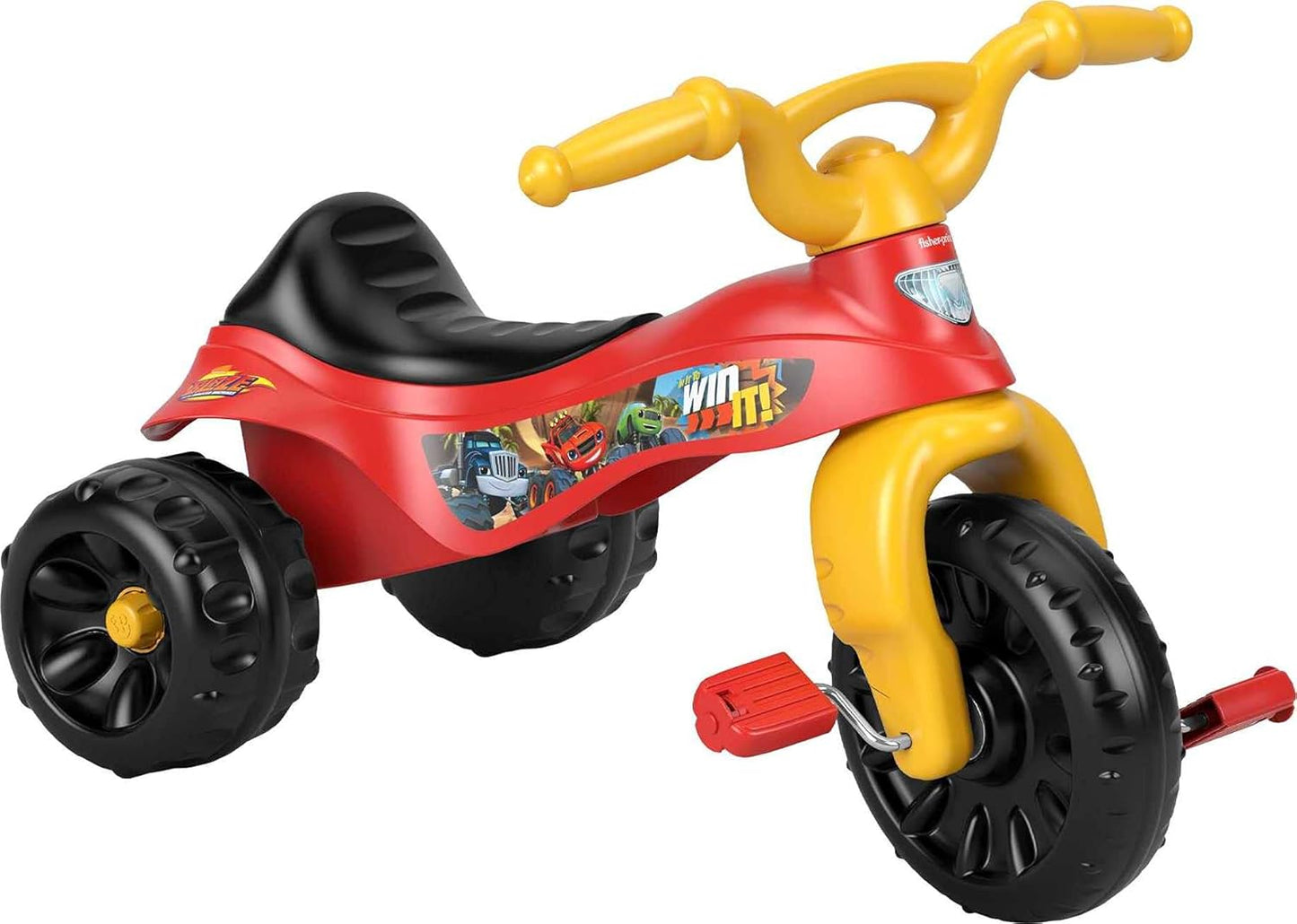 Fisher-Price Harley-Davidson Toddler Tricycle Tough Trike Toy Bike with Handlebar Grips & Storage for Preschool Kids Ages 2+ Years​ (Amazon Exclusive)