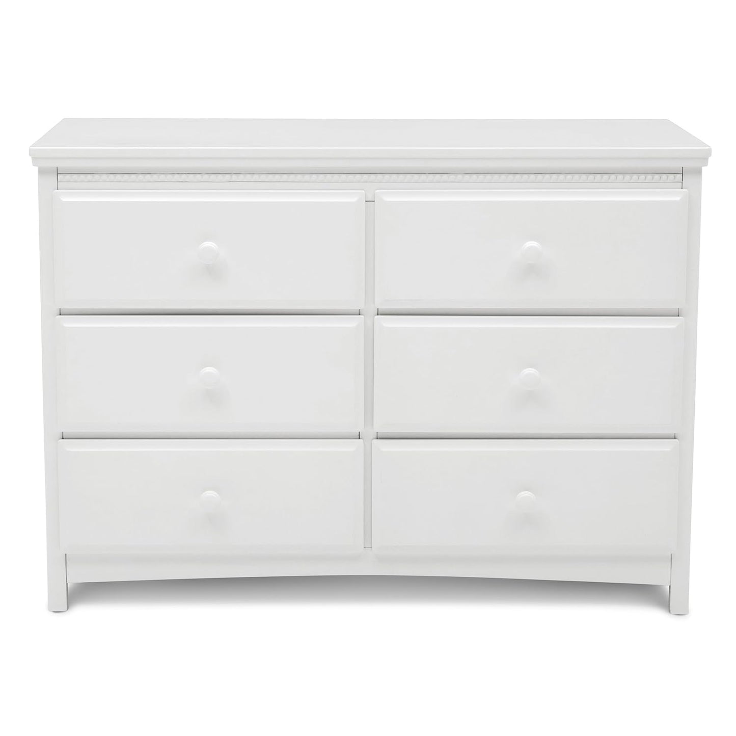 Delta Children Emerson 6 Drawer Dresser with Interlocking Drawers - Greenguard Gold Certified, Grey