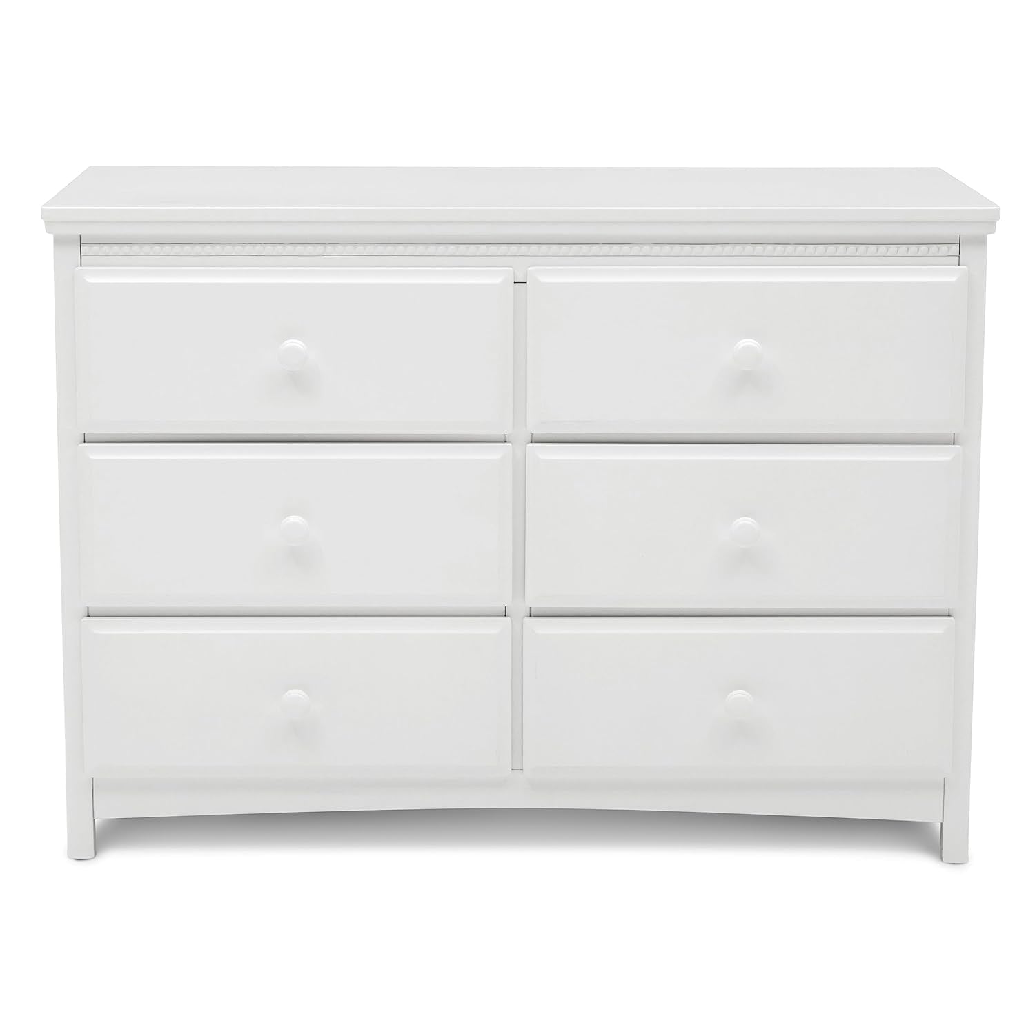 Delta Children Emerson 6 Drawer Dresser with Interlocking Drawers - Greenguard Gold Certified, Grey