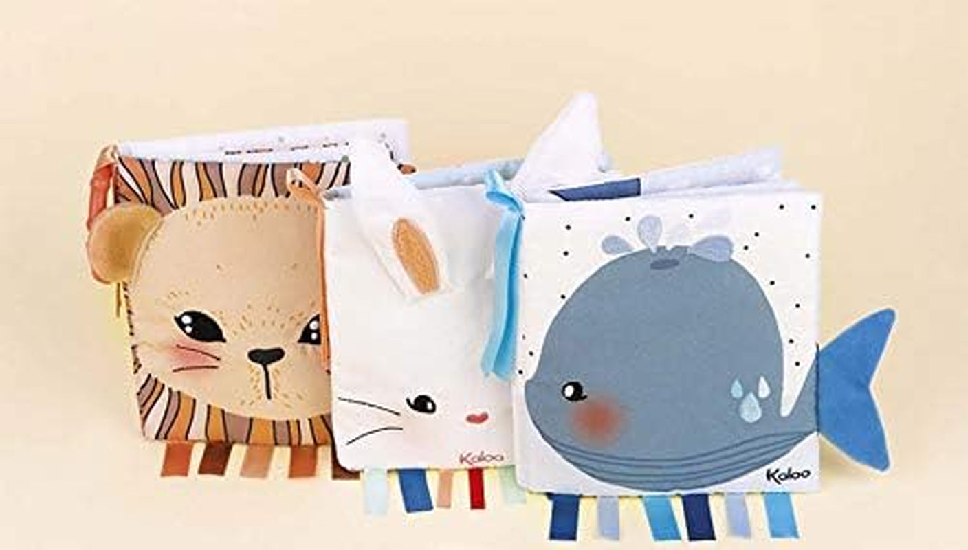 Kaloo My First the Sad Whale Activity Book with Soft Cloth Pages & Textured Shapes- Learn about Feelings Ages 0+