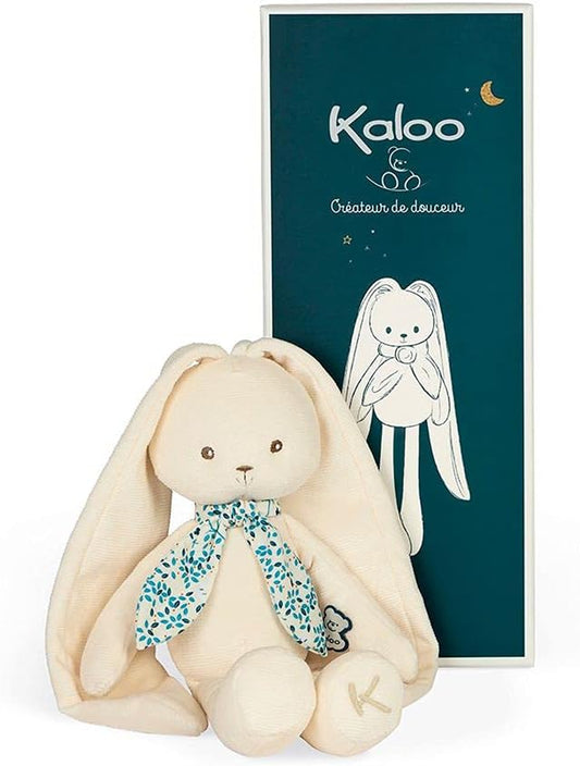 Kaloo Lapinoo My First Friend Corduroy Rabbit - Snuggly and Soft with Extra Long Ears - Machine Washable - 13.75” Tall in Gift Box - Ages 0+