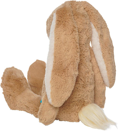 Manhattan Toy Willow the Coffee & Beige Snuggle Bunnies 12" Stuffed Animal with Embroidered Accents