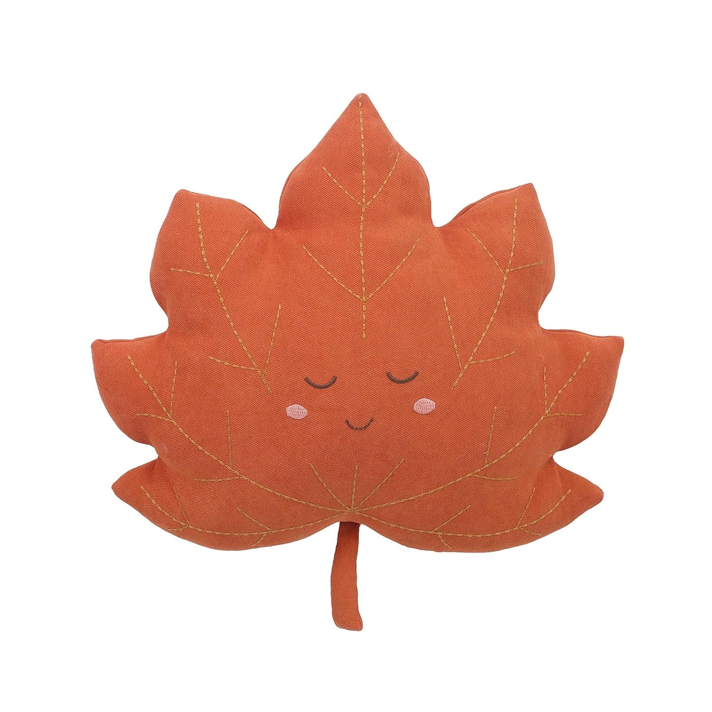 MON AMI Maple Leaf Accent Decor Plush Pillow – 16”, Huggable Leaf Shaped Pillow, Decorative Cushion for Child’S Bed or Couch, Hook for Wall Hanging, Great