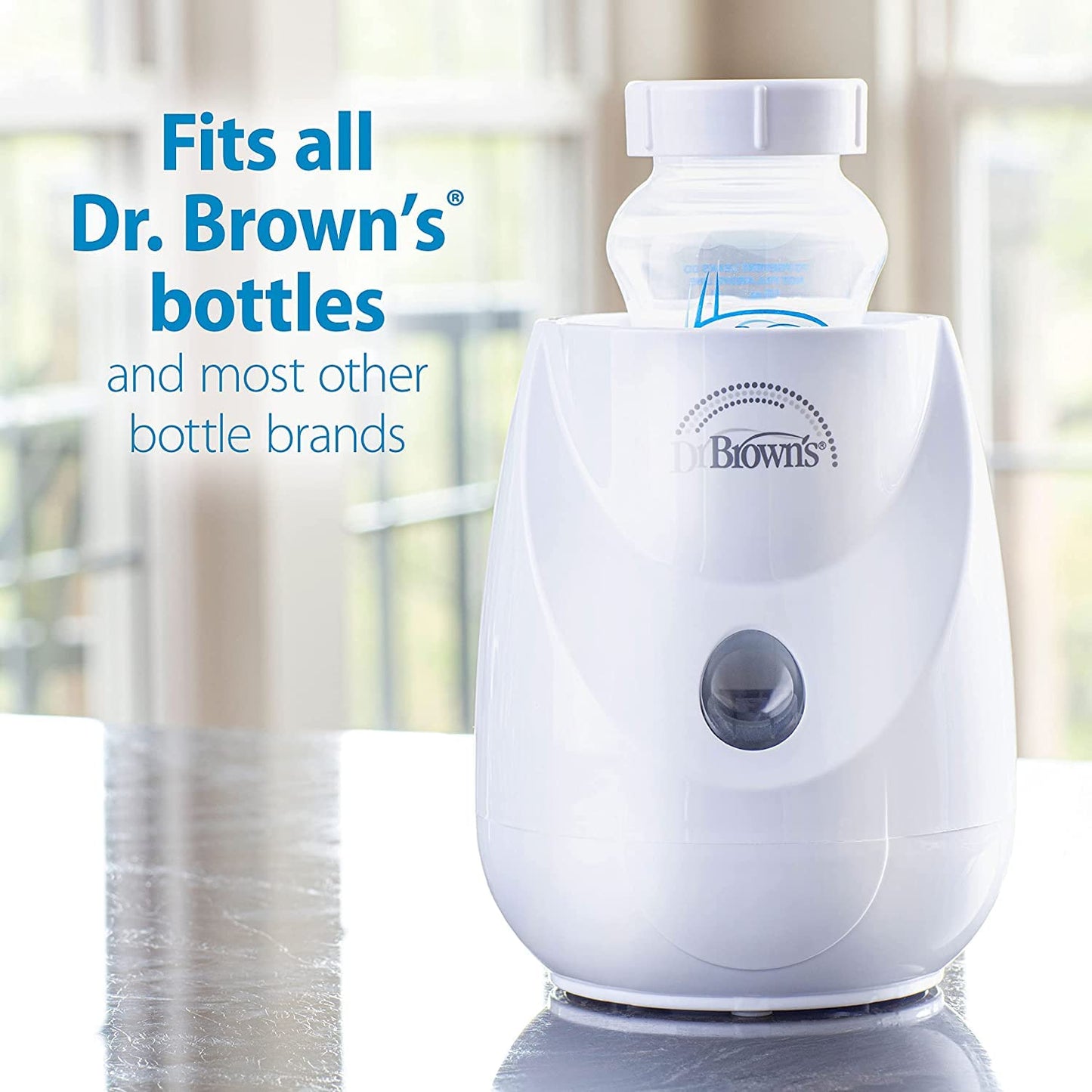 Dr. Brown’S Insta-Feed Bottle Warmer and Sterilizer with Anti-Colic Options+ Narrow Baby Bottles 4 Oz/120 Ml, with Level 1 Slow Flow Nipple, 4 Pack, 0M+