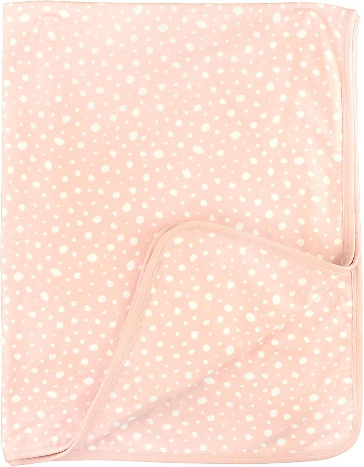 Rufflebutts Pink Fawn Dot Knit Snuggly Blanket - One Size