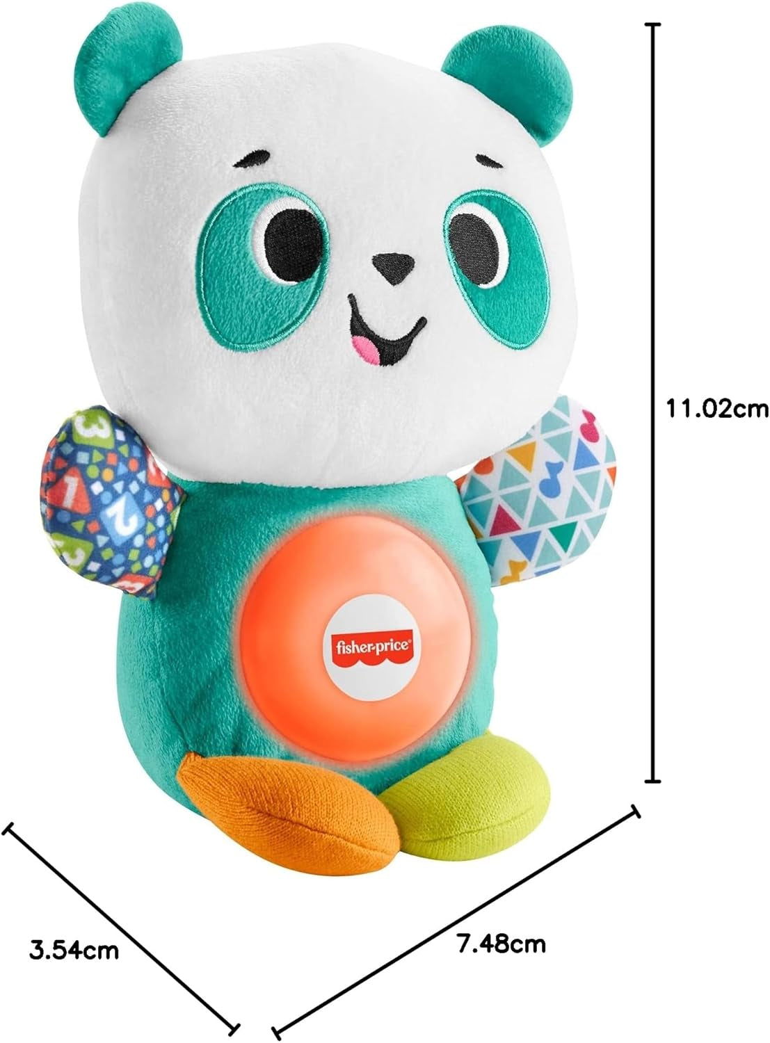 Fisher-Price Baby Learning Toy Linkimals Play Together Panda Plush for Ages 9+ Months, Compatible Only with Linkimals Items