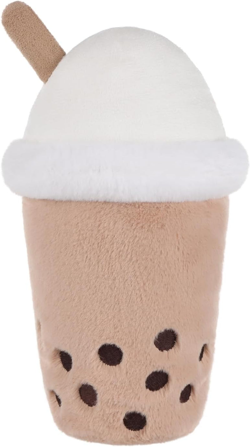 Apricot Lamb Boba Plush Stuffed Bubble Tea Plushies for Kids, Soft Cute Plush Toys for Baby Girl and Boy, Fluffy Milk Tea Brown 7.9 Inches