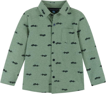 Andy & Evan Boys' Pique Knit Button-Down (Toddler/Little Kids)