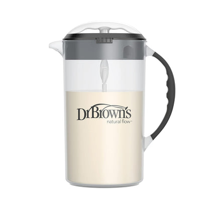 Dr. Brown'S Baby Formula Mixing Pitcher with Adjustable Stopper, Locking Lid, & No Drip Spout, 32Oz, BPA Free, Olive