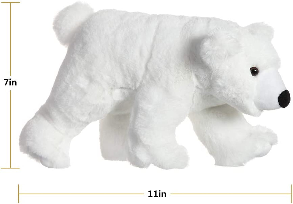 Apricot Lamb Arctic Toys Plush White Polar Bear Stuffed Animal Soft Cuddly Perfect for Child （Polar Bear,10 Inches