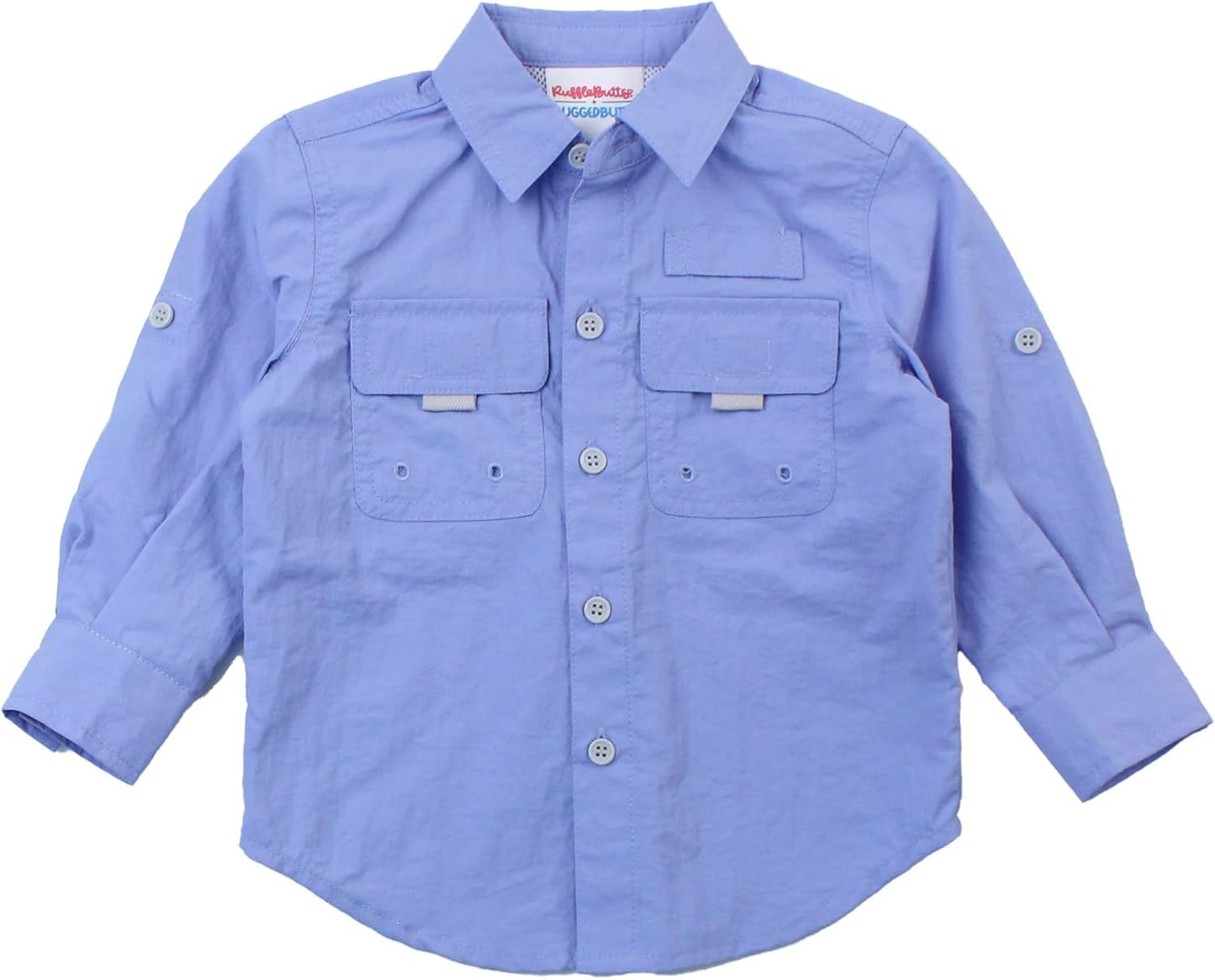 RUGGEDBUTTS Baby/Toddler Boys Sun Protective Button down Shirt