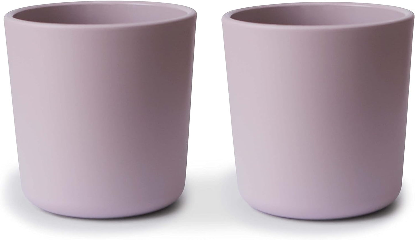 Mushie Dinnerware Cups for Kids | Made in Denmark, Set of 2 (Soft Lilac)