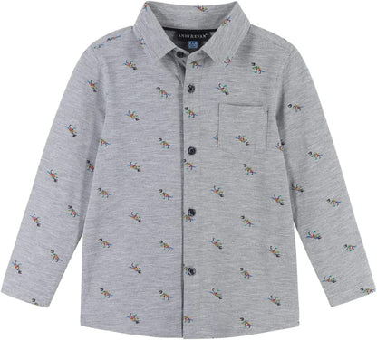 Andy & Evan Boys' Pique Knit Button-Down (Toddler/Little Kids)