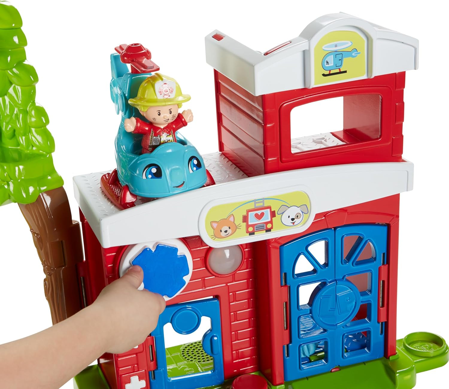 Fisher-Price Little People Toddler Toy Animal Rescue Playset with Lights Sounds Figures & Vehicles for Pretend Play Kids Ages 1+ Years​ (Amazon Exclusive)