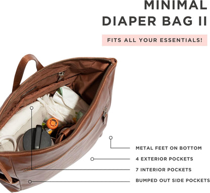 Freshly Picked Minimal Diaper Bag Backpack, Croc