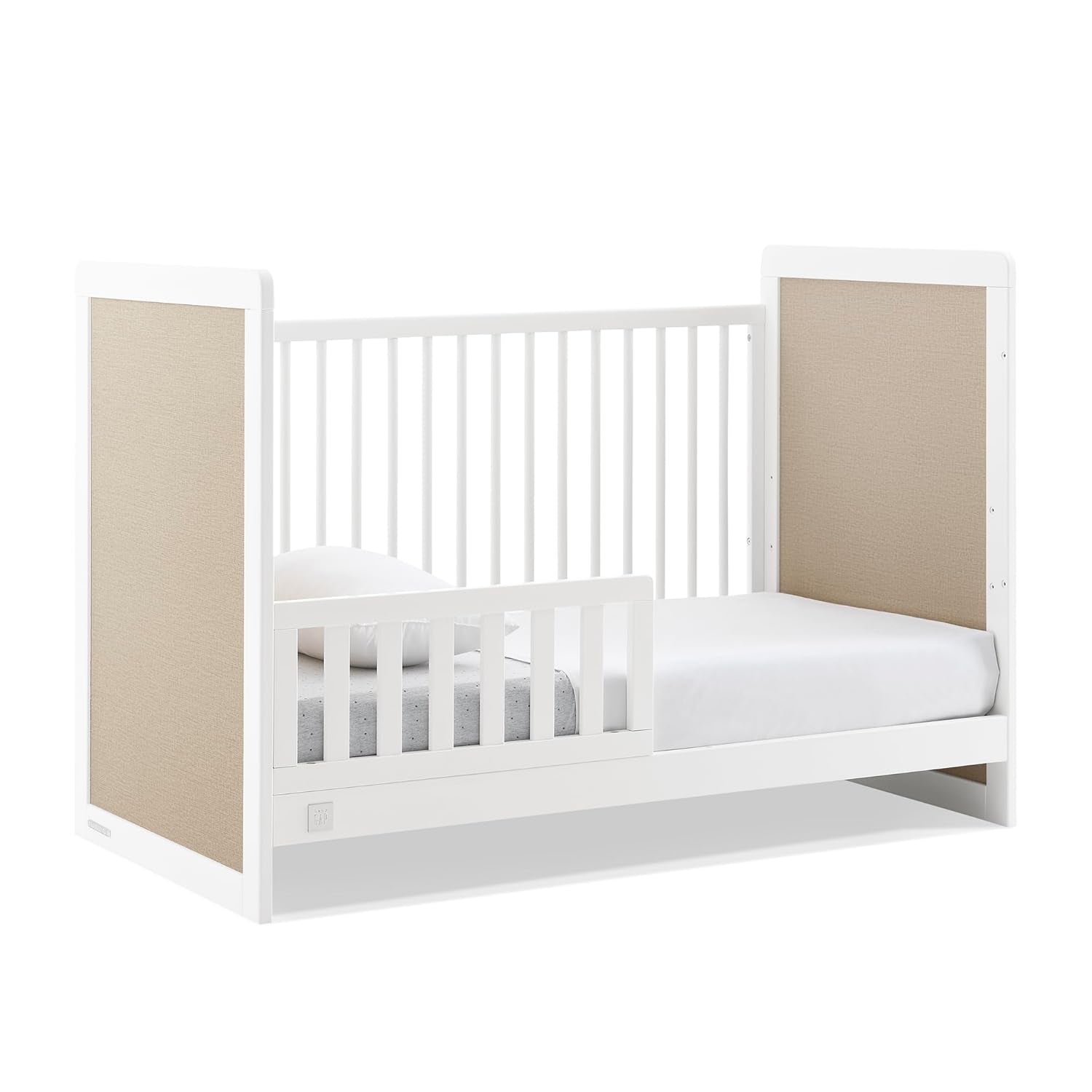 Delta Children Babygap Liam 4-In-1 Convertible Crib - Greenguard Gold Certified, Bianca White/Natural