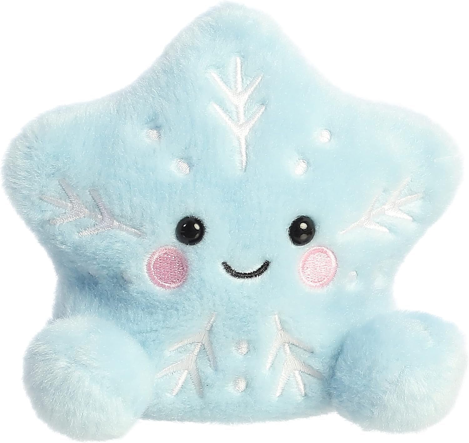 Aurora® Adorable Palm Pals™ Frosty Snowflake™ Stuffed Animal - Pocket-Sized Play - Collectable Fun - Blue 5 Inches