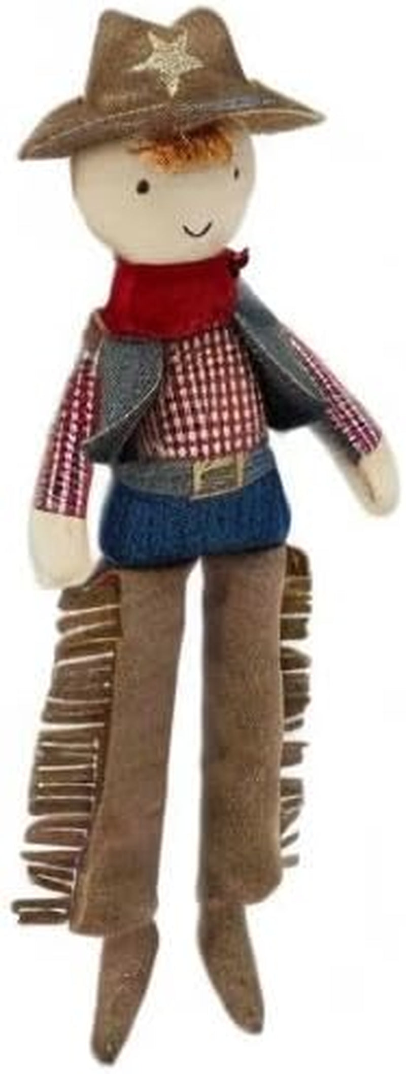 MON AMI Cooper the Cowboy Doll – 15”, Soft & Elegant Plush Stuffed Doll for Kids of All Ages, Use as Toy or Room Decor, Great Gift for Christmas