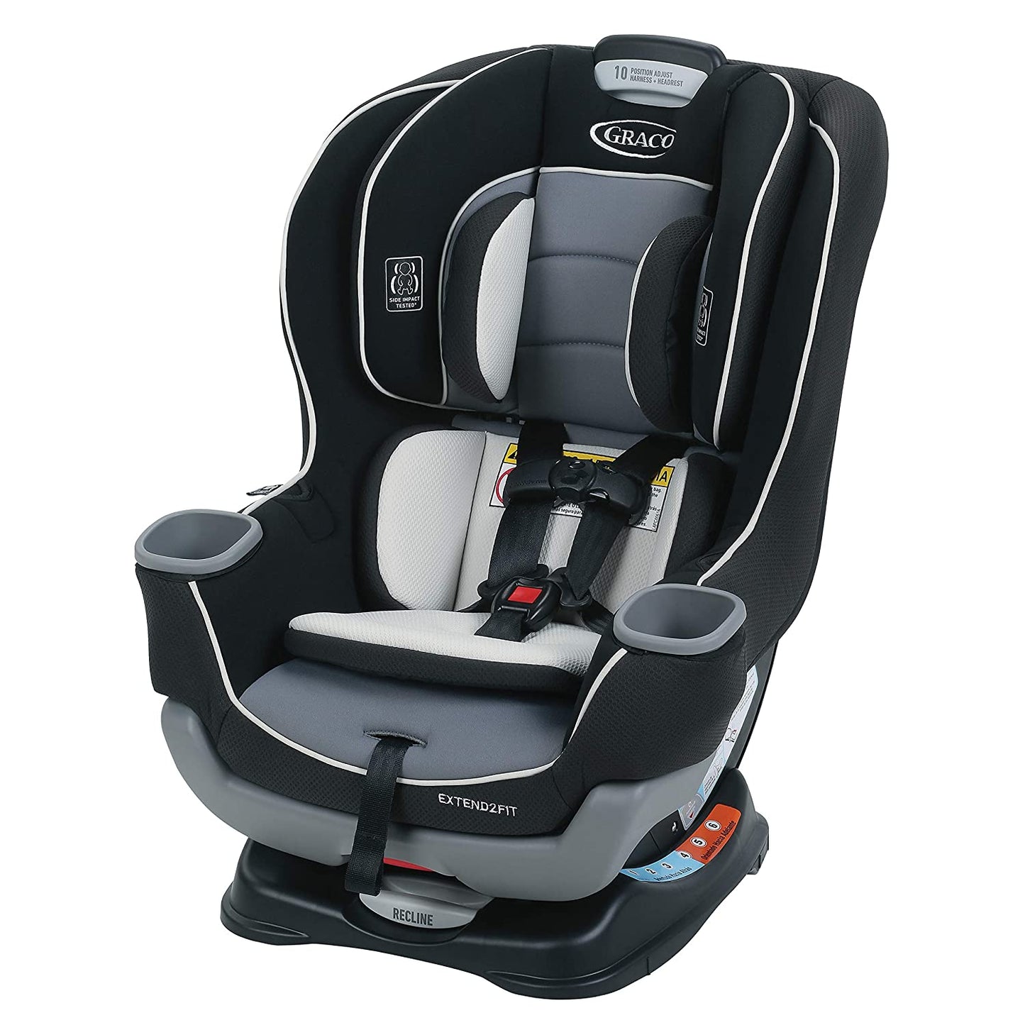 Graco Extend2Fit 3-In-1 Convertible Car Seat, Rear Facing, Forward Facing, and Booster Seat, Hamilton