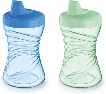 First Essentials by NUK Fun Grips Hard Spout Sippy Cup, 10 Oz, 2-Pack (69729)