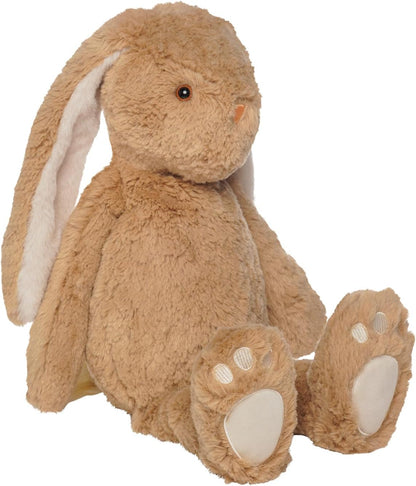 Manhattan Toy Willow the Coffee & Beige Snuggle Bunnies 12" Stuffed Animal with Embroidered Accents