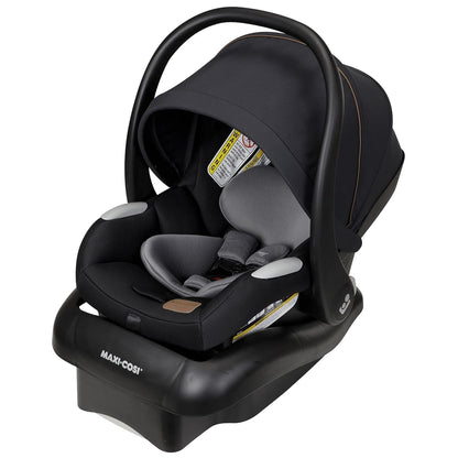 Maxi-Cosi Mico Luxe Infant Car Seat, Rear-Facing for Babies from 4-30 Lbs, New Hope Navy & Mico 30 Stand-Alone Additional Infant Car Seat Base, Black, One Size