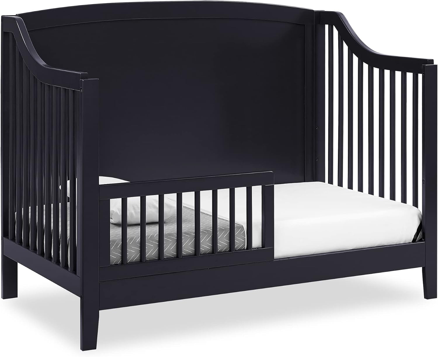 Delta Children Campbell 6-In-1 Convertible Crib - Greenguard Gold Certified, Midnight Grey