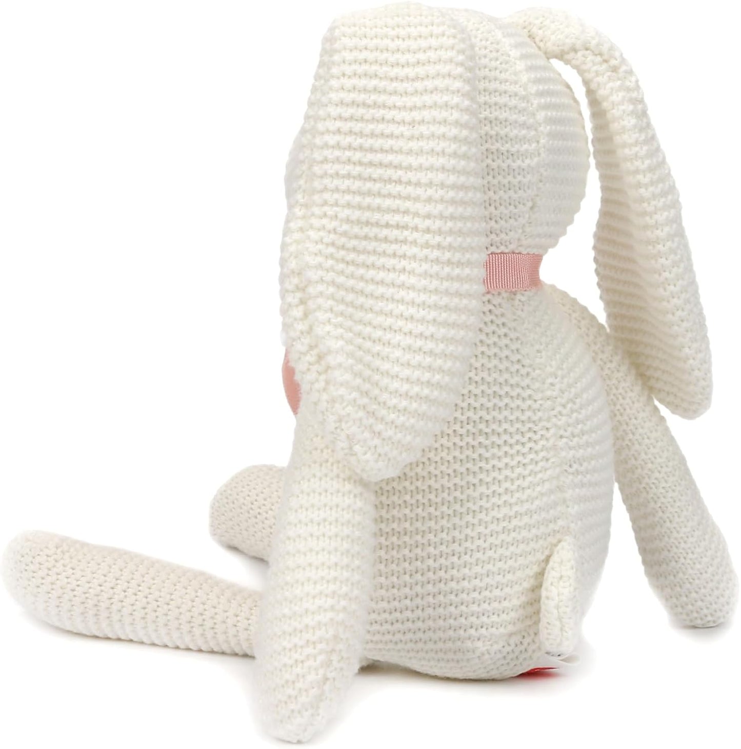 Organic Baby Toys White Bunny Rabbit Stuffed Animal 7.1"