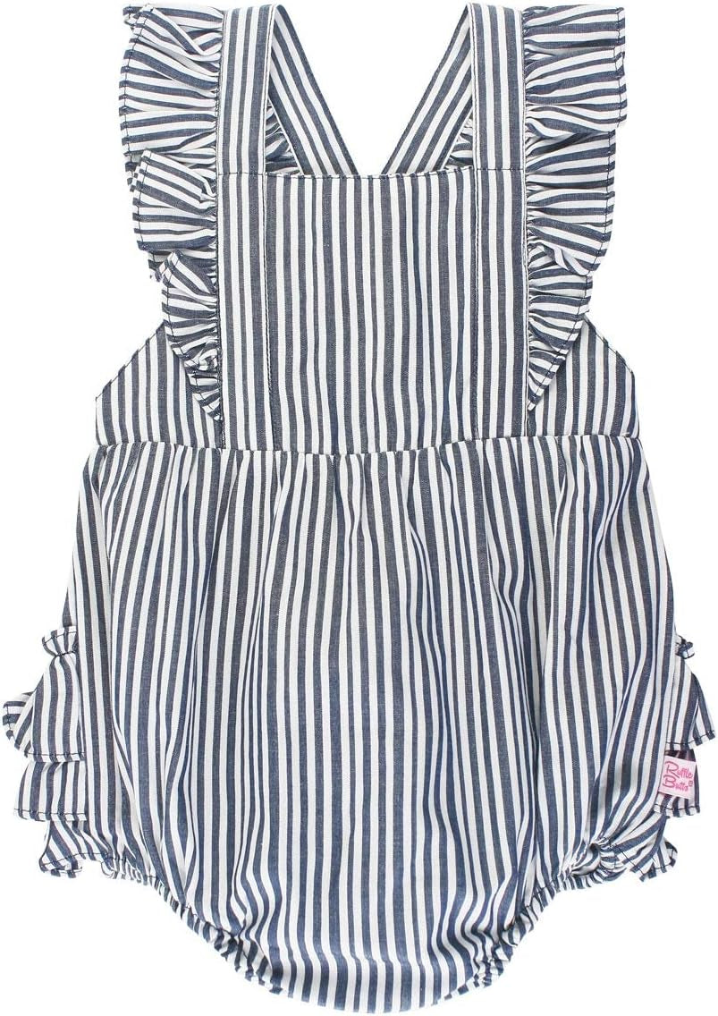 Rufflebutts® Baby/Toddler Girls Flutter Overall Ruffled Romper