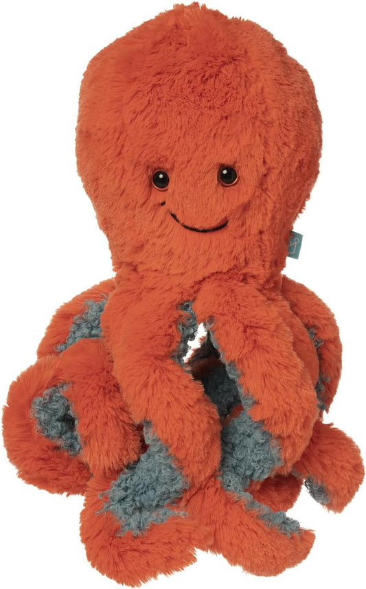 Manhattan Toy Coral Orange Octopus 12" Ocean Sea Life Stuffed Animal Toy