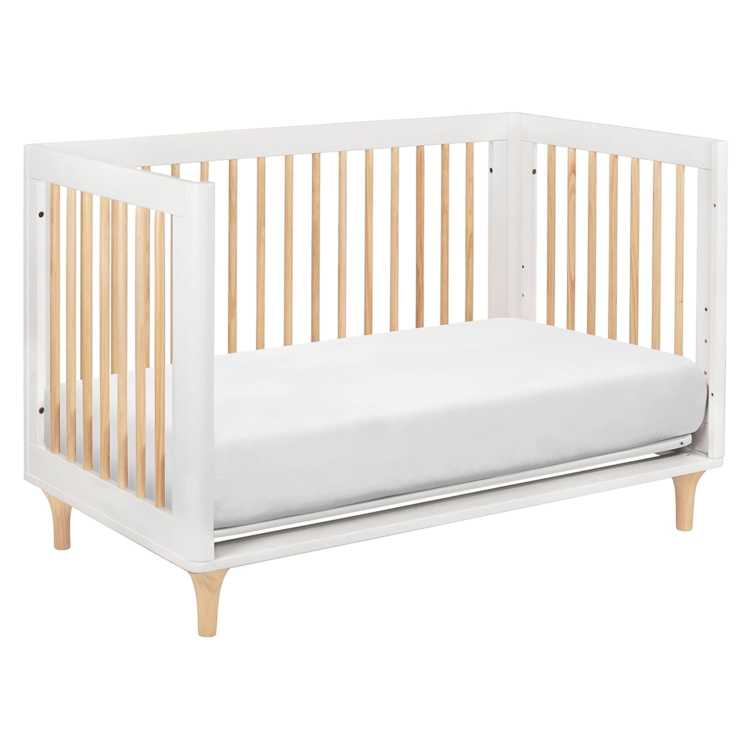 Babyletto Lolly 3-In-1 Convertible Crib with Toddler Bed Conversion Kit in Canyon/Washed Natural, Greenguard Gold Certified