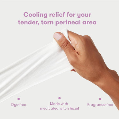 Frida Mom Perineal Medicated Witch Hazel Full-Length Cooling Pad Liners + Disposable Underwear (Regular Boyshort) for Postpartum Care