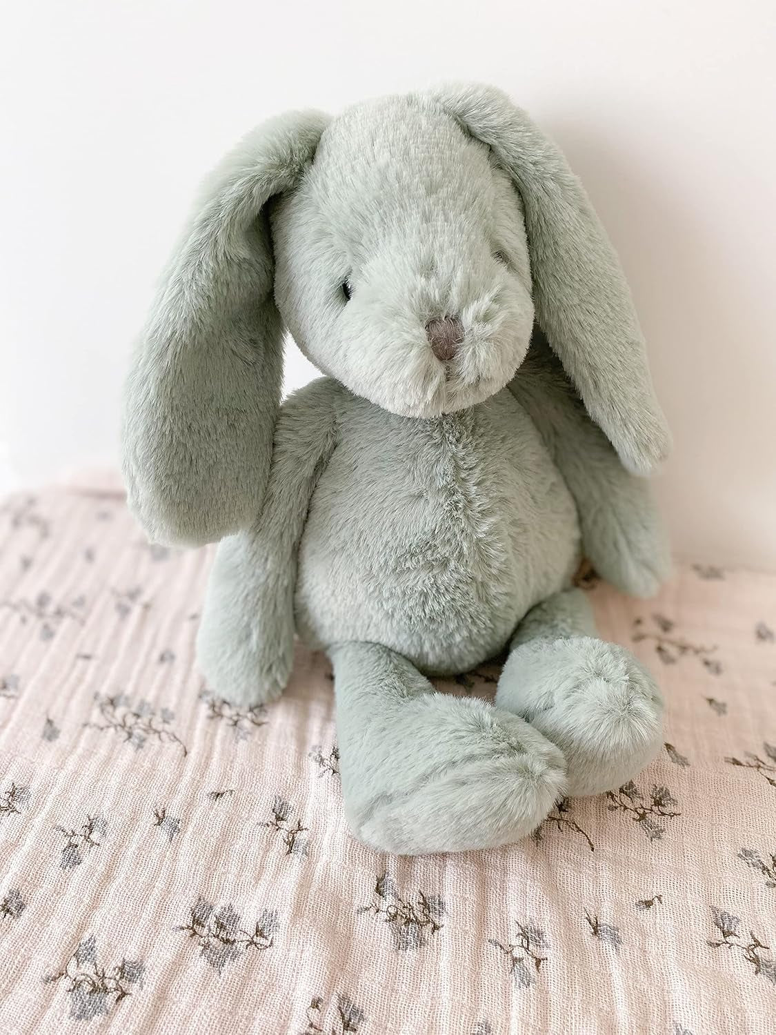 MON AMI Clover the Bunny Stuffed Animal – 11” Sage Green, Soft & Cuddly, Huggable Rabbit Plush Toy, Nursery Décor, Easter for Kids of All Ages