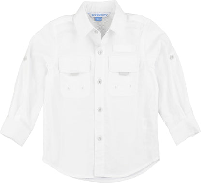 RUGGEDBUTTS Baby/Toddler Boys Sun Protective Button down Shirt