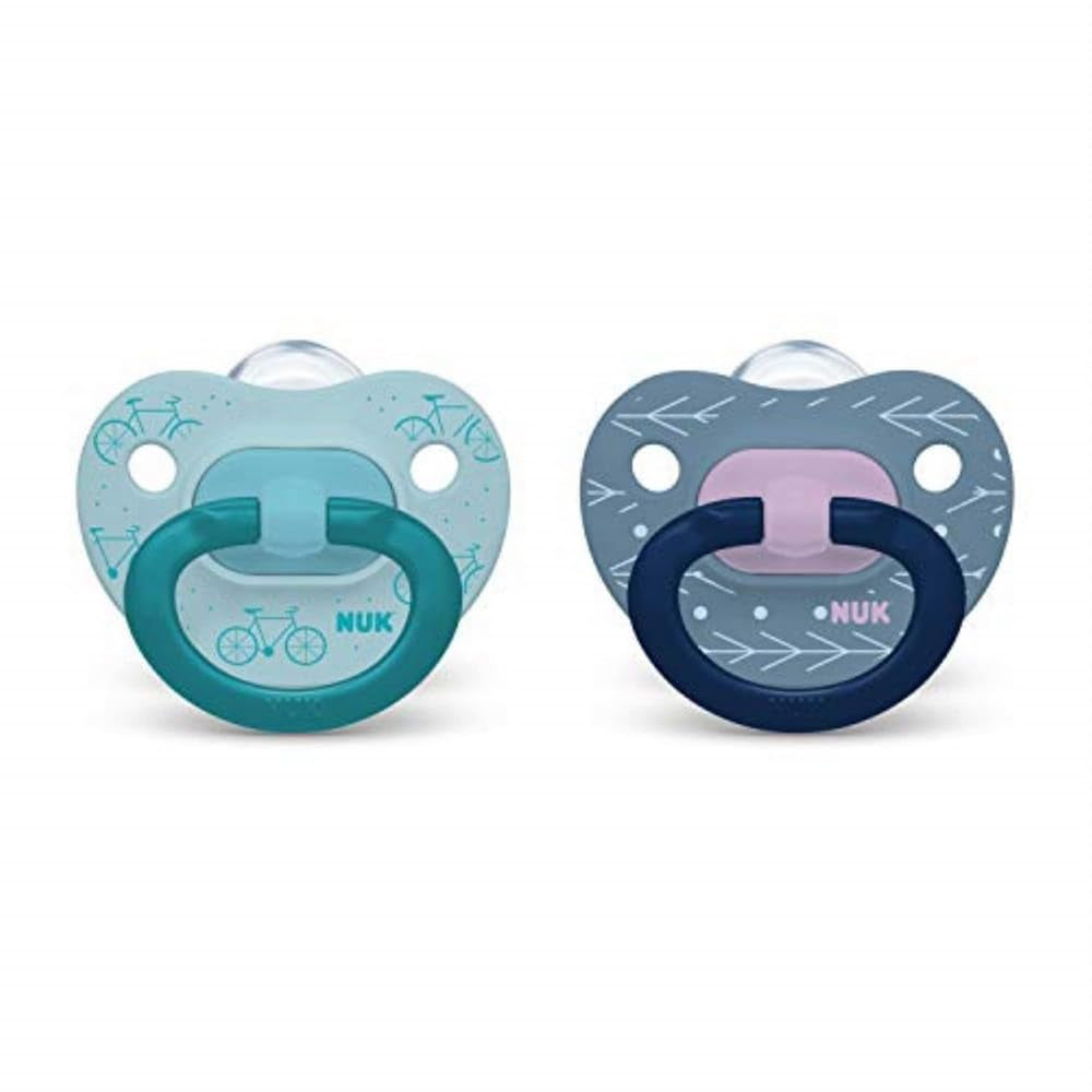 NUK Comfy Orthodontic Pacifiers, Timeless Collection, 0-6 Months, 5 Count