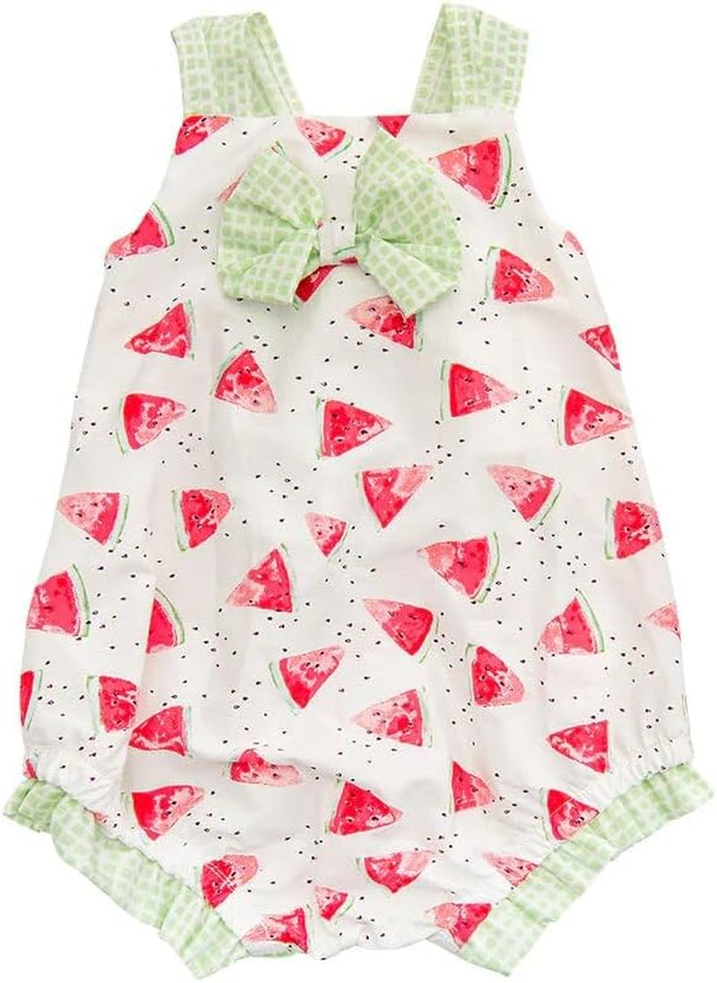 Haute Baby Mia'S Melons Sleeveless Cotton Bodysuits Baby Girls Print Romper Clothes Toddler Infant Newborn-Pink