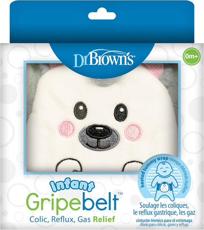 Dr. Brown'S Infant Gripebelt Heated Belly Band, Soothe Baby'S Tummy with Gentle Warmth and Compression, Lamb, 0M+