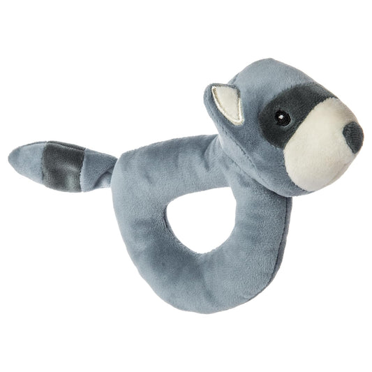 Mary Meyer Baby Rattle Leika Infant Soft Toys, 6-Inches, Little Raccoon