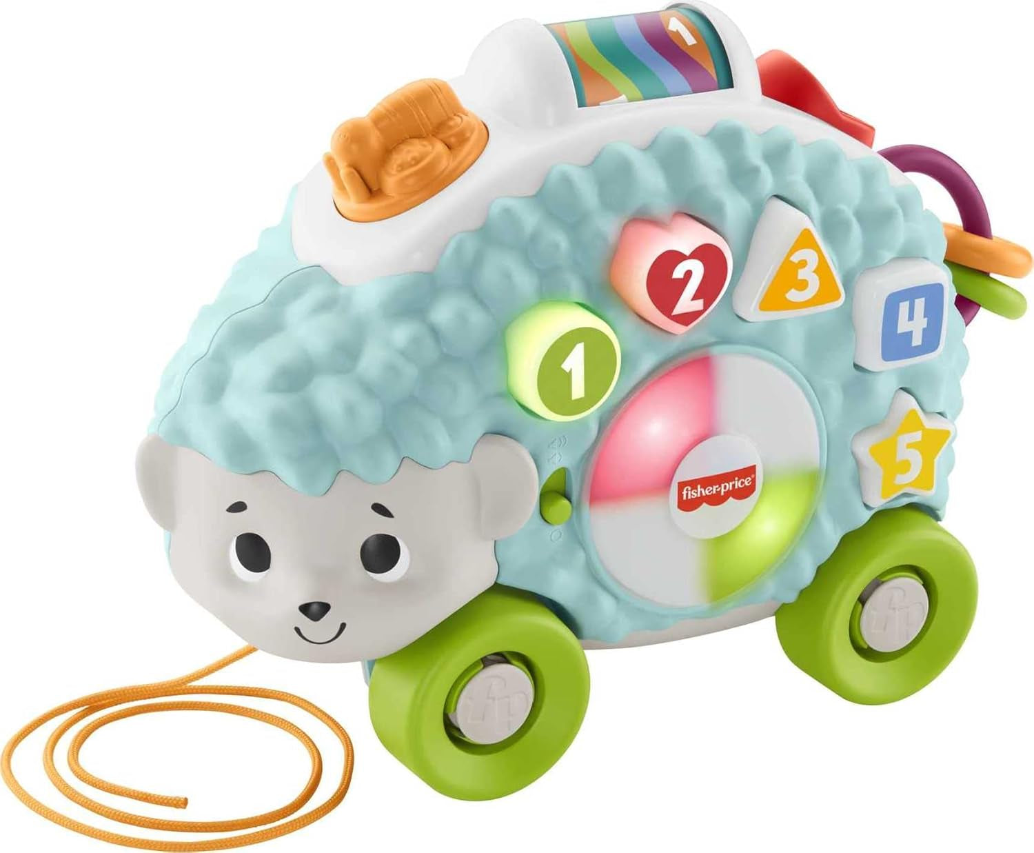 Fisher-Price Baby Learning Toy Linkimals Happy Shapes Hedgehog for Ages 9+ Months, Compatible Only with Linkimals Items